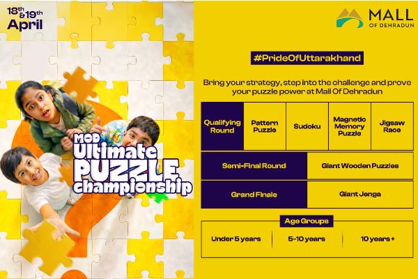 Ultimate Puzzle Championship @ Mall Of Dehradun
